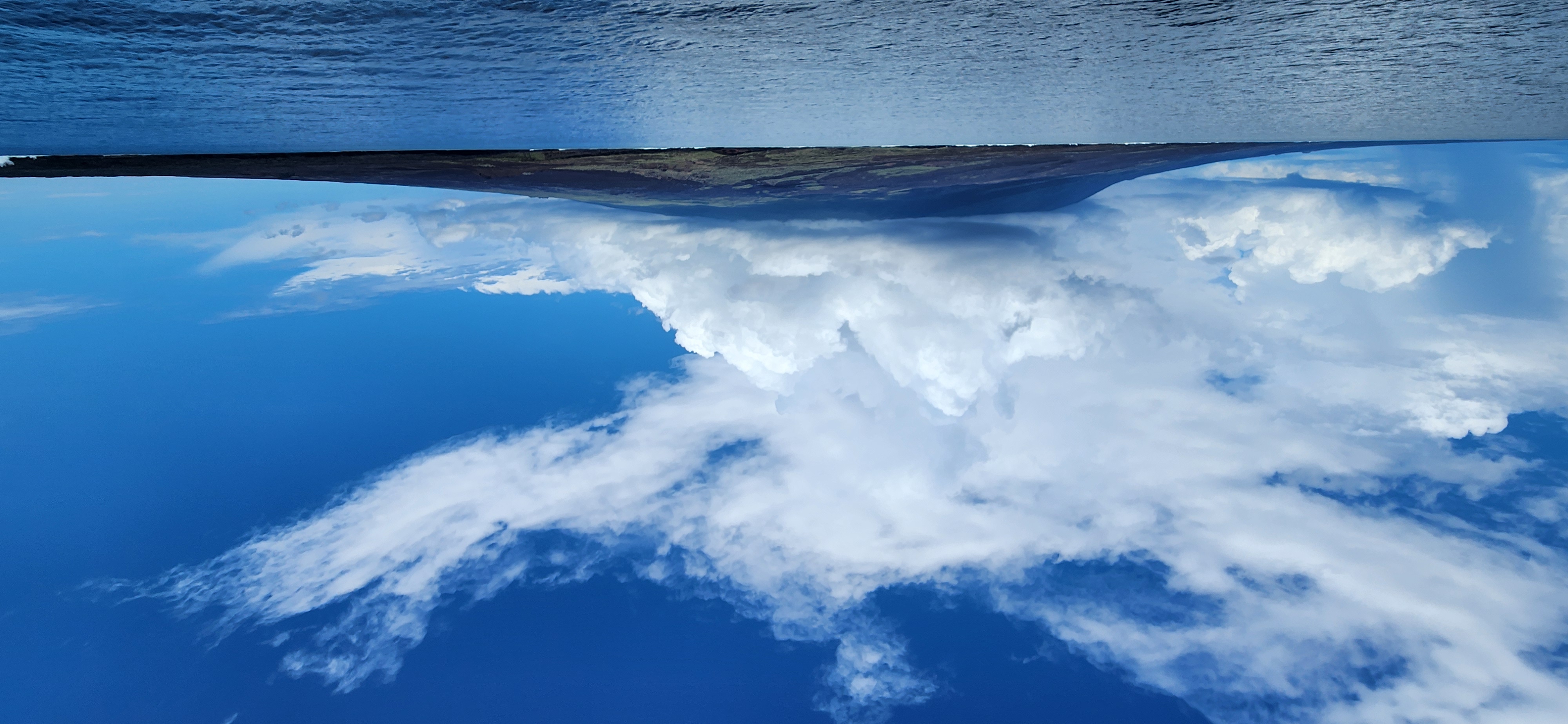 Clouds over Isla Fernandina