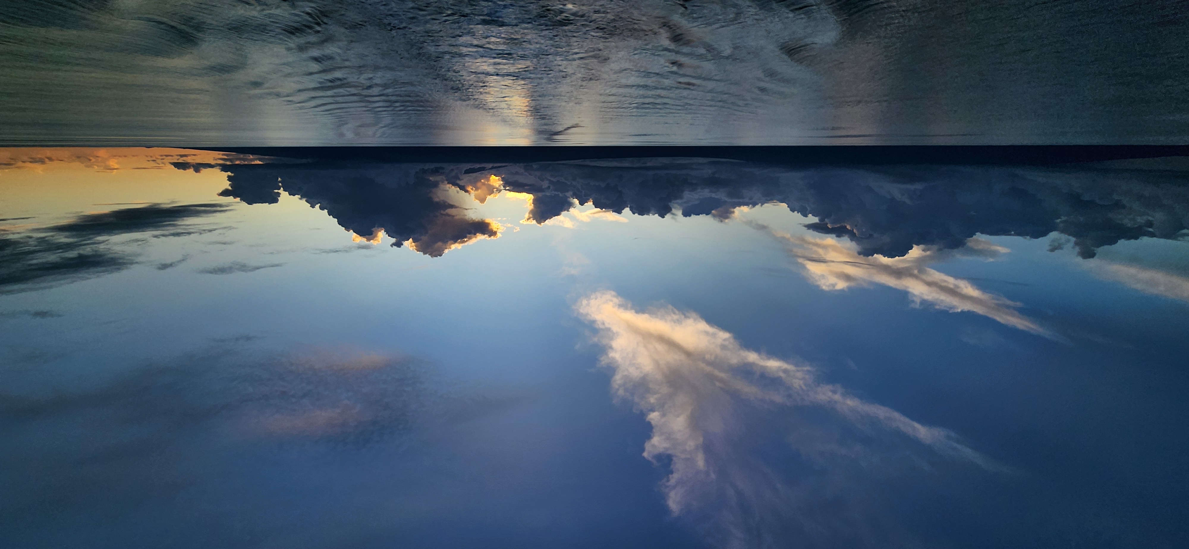 Picture of Isabella Island in the Galapagos  at sunset.